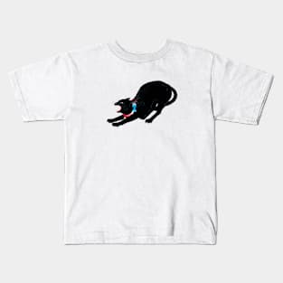 Awesome Black Cat Kitten Angry Cat Lover Kids T-Shirt